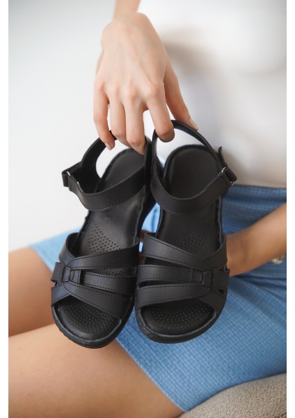 Arina Günlük Ortopedik Comfort Deri Kadın Sandalet fırsatları