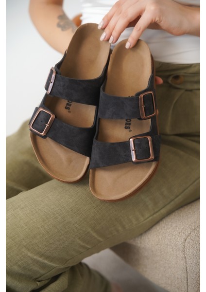 Ortopedik Tokalı Terlik Rahat Siyah fırsatları