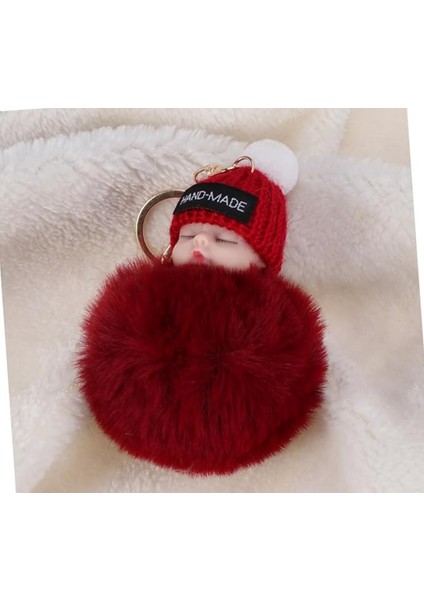 Bebek Anahtarlık Babydoll Kadın Moda Karikatür Peluş Halkalı Hediyelik Çanta Aksesuar 1 Adet