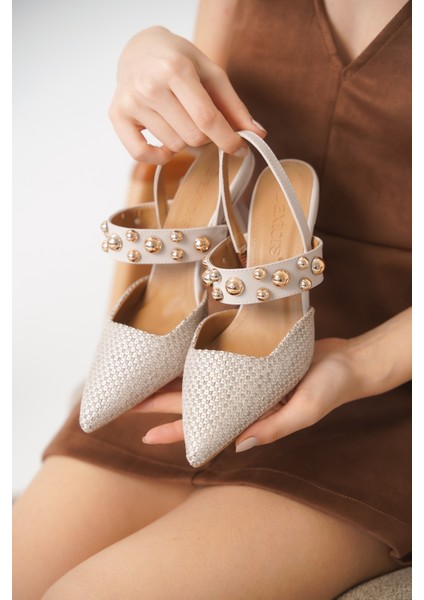 Miranda Günlük Ortopedik Klasik Topuklu Taşlı Kadın Ayakkabı fiyatları