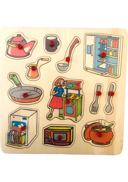 Mutfağımız Ahşap Puzzle 30X30