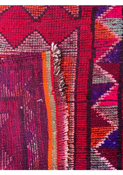 92 x 330 cm Kırmızı Renkli El Dokuma Tribal Desenli Yıkanabilir Uzun Türk Yolluk indirimleri