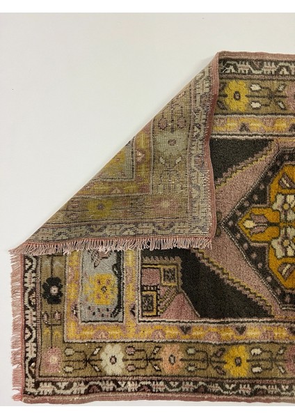 92 x 193 cm Pastel Renkli Vintage Türk Kilim Halısı, El Dokuma, Yün, Bohem Tarzı, Küçük Alan Halısı modelleri