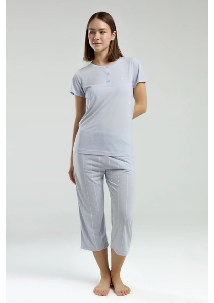 Yumuşak Dokulu Kapri Kadın Pijama Takım 8979 fiyatları
