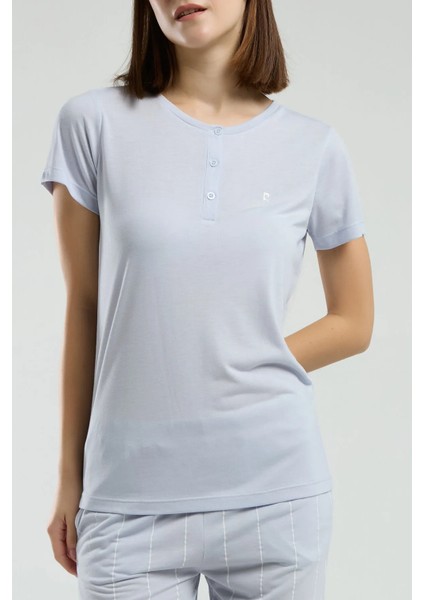 Yumuşak Dokulu Kapri Kadın Pijama Takım 8979 modelleri