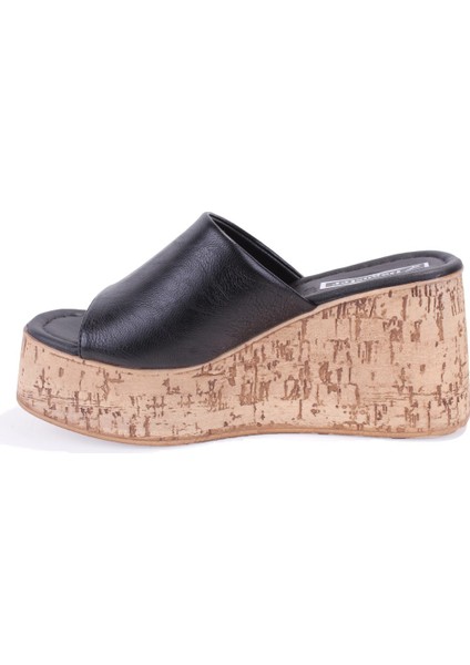 DZA07-8961510 Siyah Ortopedik Günlük Feta Taban Kadın Terlik modelleri