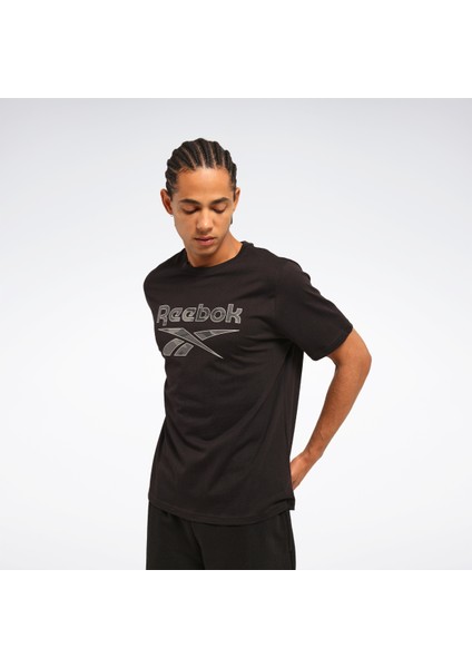 New Id Camo Tee Erkek Sıyah Tişört