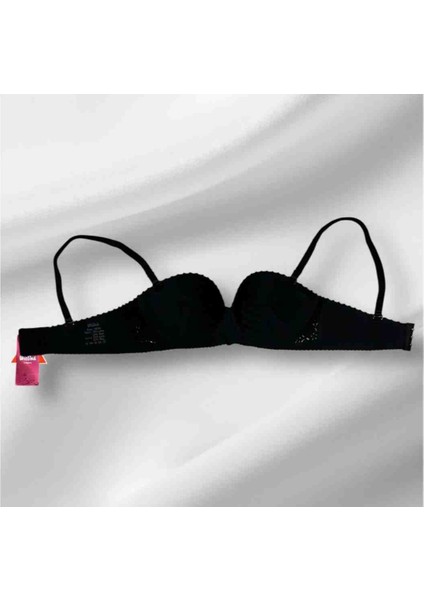 Wiolina 4030 Kalın Çizgili Kumaş Lazer Kesim Dikişsiz Push Up (Dolgulu) El Destekli Sütyen fiyatları