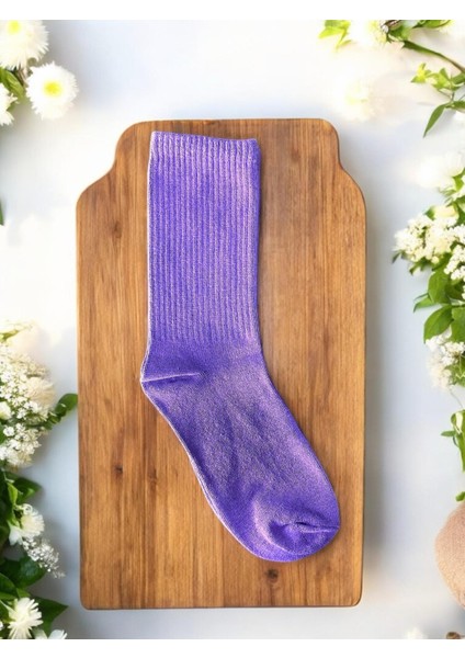 Unisex Basklı Çorap