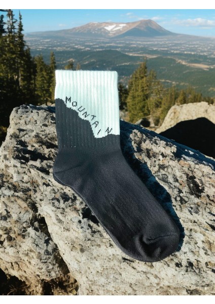 Unisex Basklı Çorap