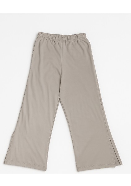 Kız Çocuk Yazlık Takım 2’li | Moody Baskılı Crop, Atlet + Yırtmaçlı Bol Paça Pantolon | 8-13 Yaş
