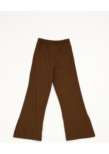 Kız Çocuk Yazlık Takım 2’li | Moody Baskılı Crop, Atlet + Yırtmaçlı Bol Paça Pantolon | 8-13 Yaş