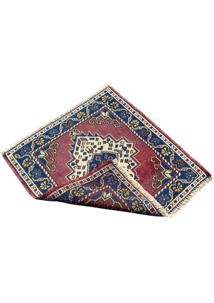 El Dokuma Taşpınar Halısı 57X62 Mor Küçük Halı Yastık Kök Boya fiyatları