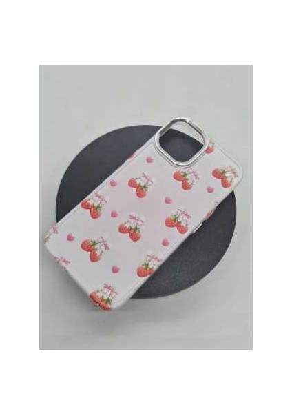 IPHONE 13 Pro Max Özel Çilek Tasarımlı Lüks Silikon Kılıf fiyatları