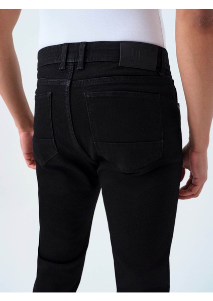 Siyah Erkek Jean Pantolon LF2039441