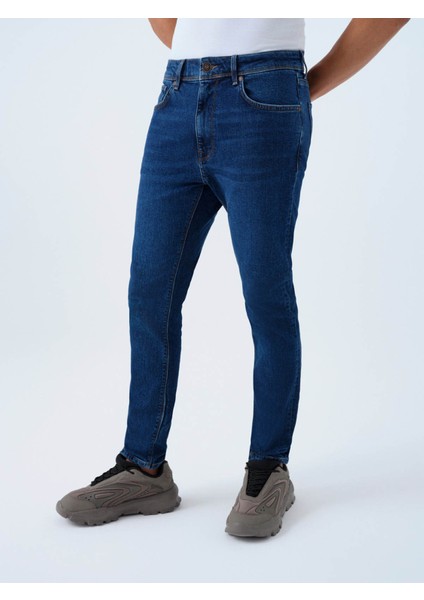 Koyu Lacivert Erkek Jean Pantolon LF2039444 fırsatları