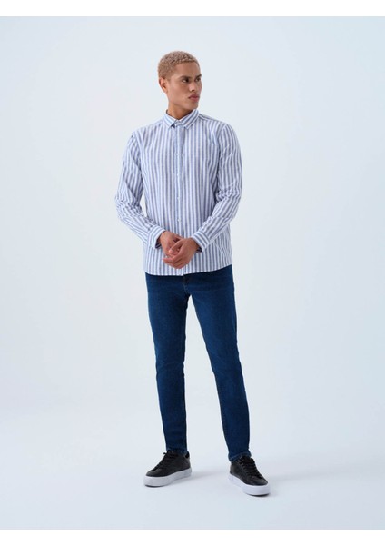 Koyu Lacivert Erkek Jean Pantolon LF2039444 indirimleri