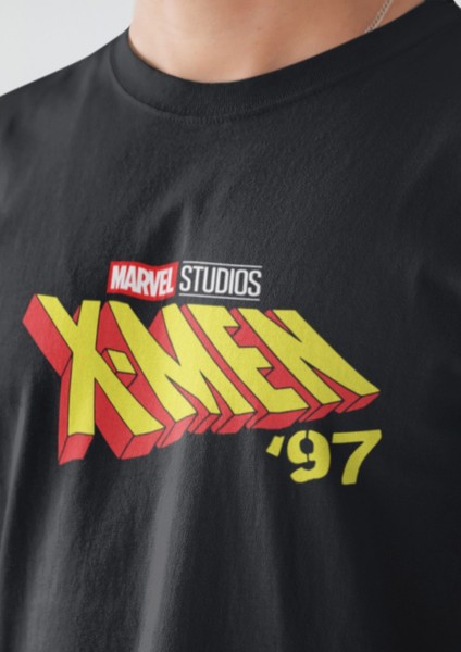 X-Men' 97 Bisiklet Yaka Yüksek Kalite Baskılı Siyah T-Shirt fiyatları