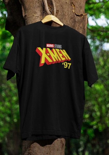 X-Men' 97 Bisiklet Yaka Yüksek Kalite Baskılı Siyah T-Shirt fırsatları