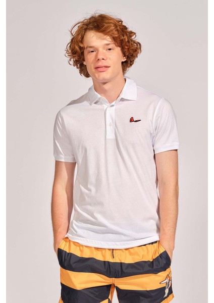 Ruck & Maul Pamuklu Regular Fit Düğmeli Polo Yaka T Shirt Erkek Polo Yaka T Shirt RMM015000012 25055