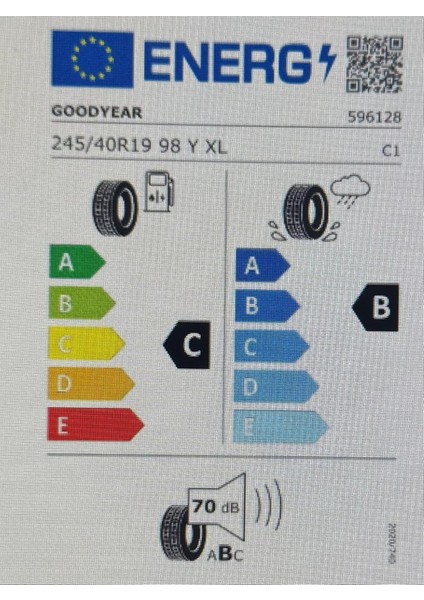 245/40R19 98Y Eagle Sport 2 Uhp Yaz Lastiği Üretim Tarihi 2025 fiyatları