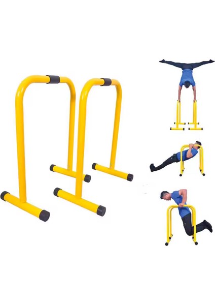 Ikili Uzun Paralel Bar Dips Bar Tall Parallettes HC1616D