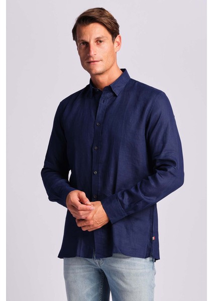 Ruck & Maul % 100 Pamuk Relaxed Fit Dokuma Gömlek Erkek Gömlek RMM025000014 24865