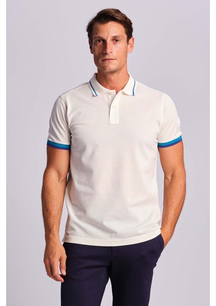 Ruck & Maul Pamuklu Relaxed Fit Düğmeli Polo Yaka T Shirt Erkek Polo Yaka T Shirt RMM015000009 24899