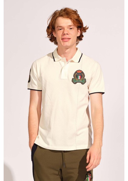 Ruck & Maul Streç Pamuklu Regular Fit Düğmeli Polo Yaka T Shirt Erkek Polo Yaka T Shirt RMM015000010 24966