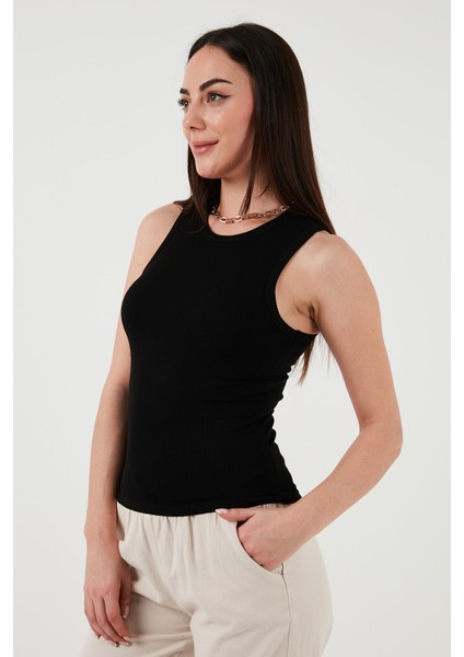 Slim Fit Halter Yaka Fitilli Atlet Bayan Atlet 25Y0479K1