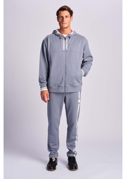 Ruck & Maul % 100 Pamuk Regular Fit Normal Bel Düz Paça Eşofman Altı Erkek Eşofman Altı RMM15B000009 24960