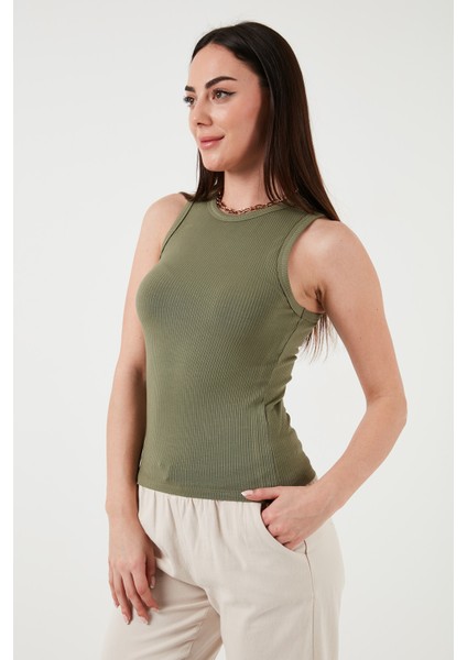 Slim Fit Halter Yaka Fitilli Atlet Bayan Atlet 25Y0479K1 fiyatları
