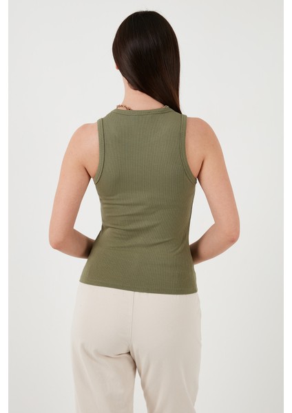 Slim Fit Halter Yaka Fitilli Atlet Bayan Atlet 25Y0479K1 fırsatları
