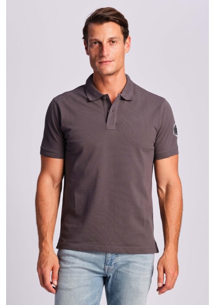 Ruck & Maul Logolu Streç Pamuklu Regular Fit Düğmeli Polo Yaka T Shirt Erkek Polo Yaka T Shirt RMM011300002 23309
