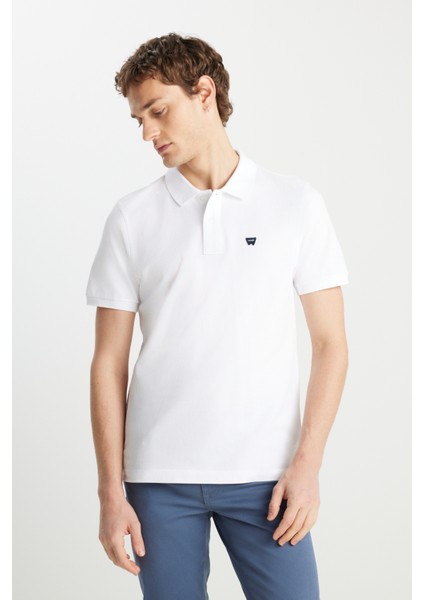 Pamuk Regular Fit Düğmeli Polo Yaka T Shirt Erkek Polo Yaka T Shirt MW7D5K4XX2T989