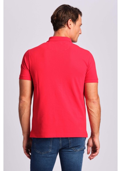 Ruck & Maul Logolu Streç Pamuklu Regular Fit Düğmeli Polo Yaka T Shirt Erkek Polo Yaka T Shirt RMM011300002 23309 modelleri