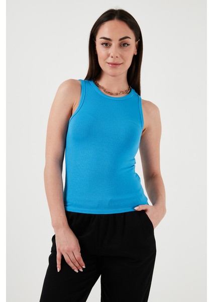 Slim Fit Halter Yaka Fitilli Atlet Bayan Atlet 25Y0479K1 modelleri