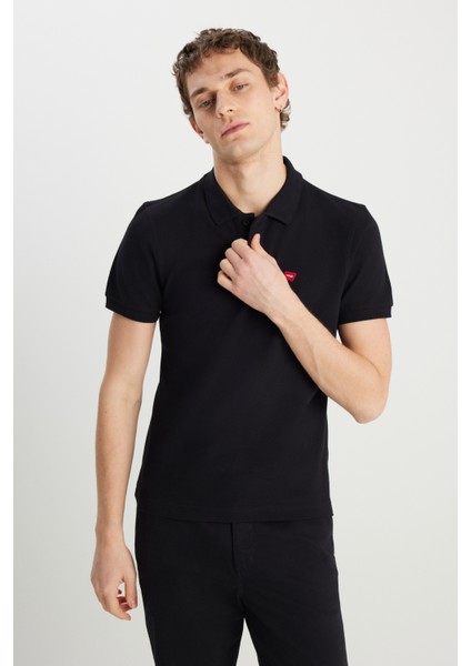 Pamuk Regular Fit Düğmeli Polo Yaka T Shirt Erkek Polo Yaka T Shirt MW7D5K4XX2T001