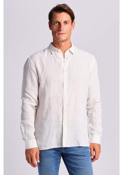 Ruck & Maul % 100 Pamuk Relaxed Fit Dokuma Gömlek Erkek Gömlek RMM025000014 24865