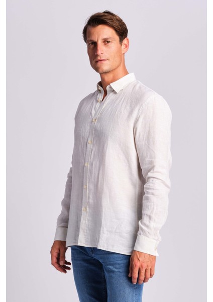 Ruck & Maul % 100 Pamuk Relaxed Fit Dokuma Gömlek Erkek Gömlek RMM025000014 24865