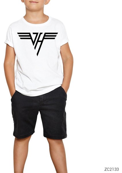 Van Halen Logo Classic Beyaz Çocuk Tişört