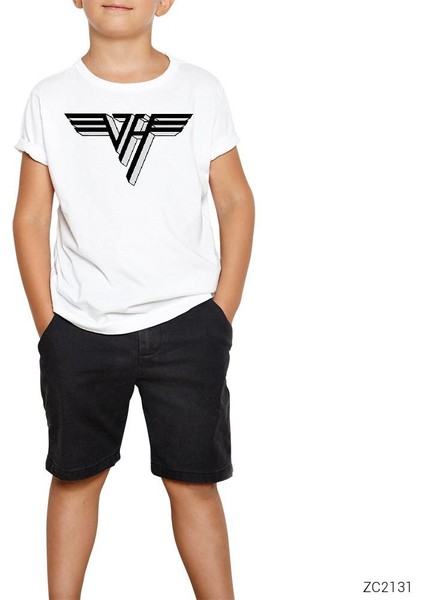 Van Halen 3D Logo Beyaz Çocuk Tişört