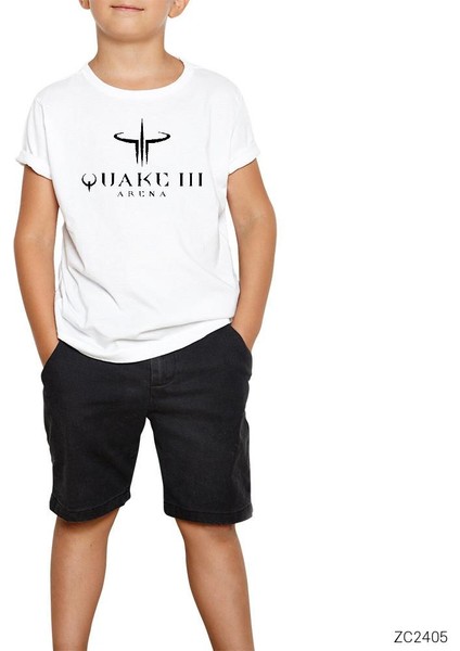 Quake 3 Arena Beyaz Çocuk Tişört