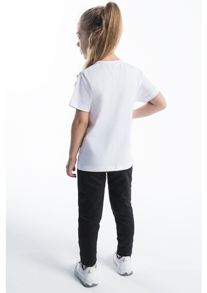 Kız Çocuk Atatürk Siluet Baskılı Beyaz Tshirt fiyatları