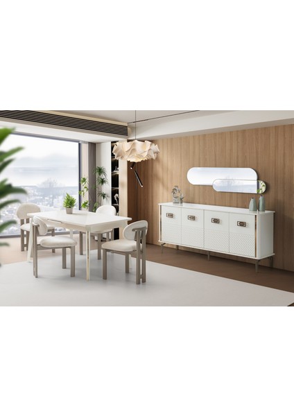 Delüx Mdf Yemek Odası Takımı
