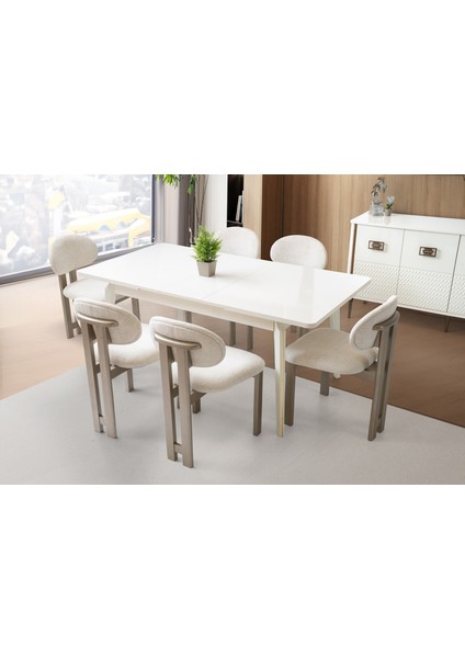 Delüx Mdf Yemek Odası Takımı