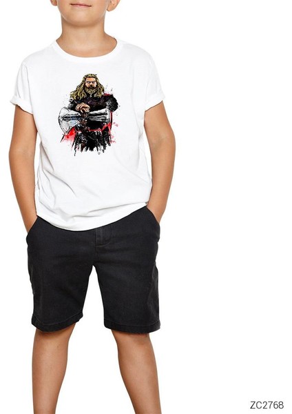Thor And Stormbreaker Beyaz Çocuk Tişört