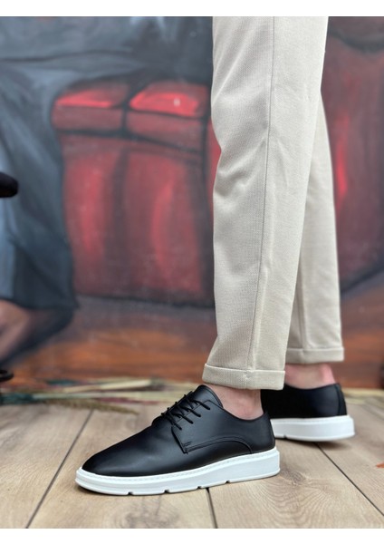 ET0003 Bağcıklı Klasik Siyah Beyaz Yüksek Taban Casual Erkek Ayakkabı fiyatları
