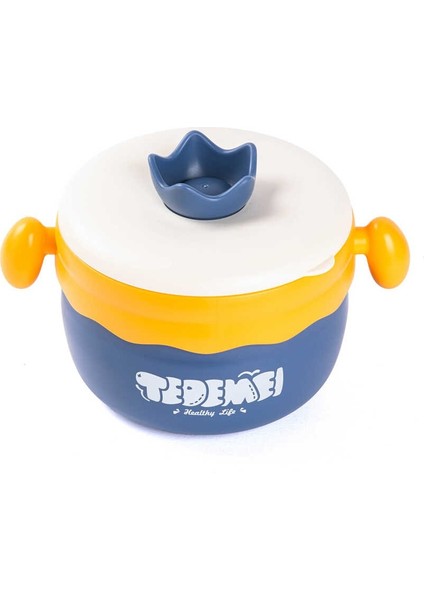 036-01-TEDEMEI Mor Paslanmaz Çelik Baby Yemek Taşıma Kabı 400ML
