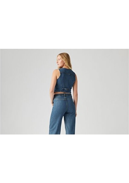 Braided Denim Yelek